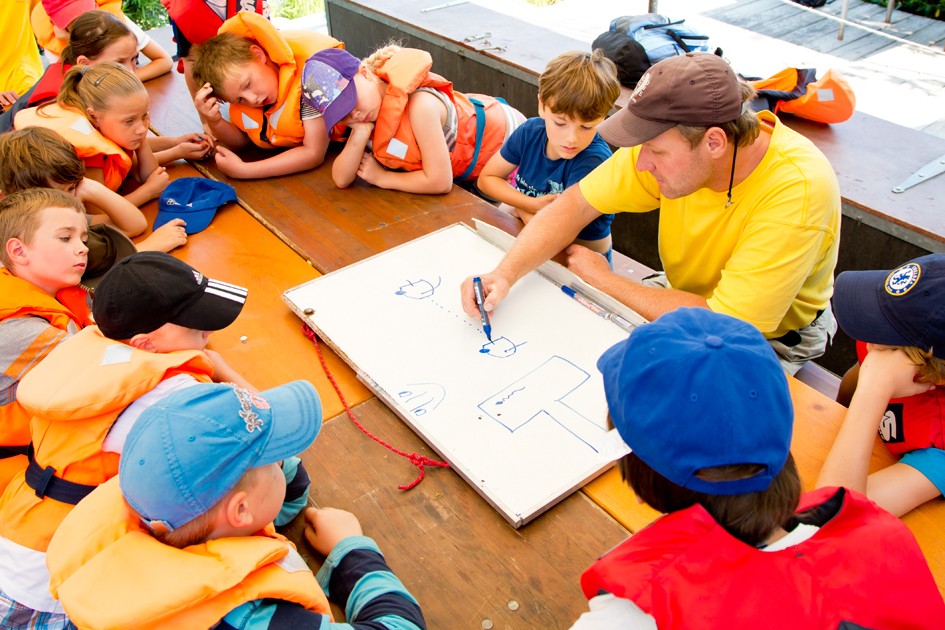 Die Segelschule Rehbach bietet Segelkurse auch für Kinder und Klassenfahrten